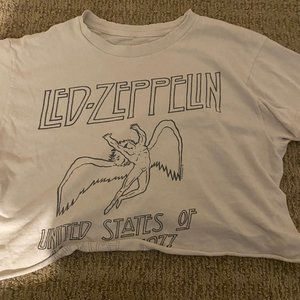 Brandy Melville Led Zeppelin Crop Top